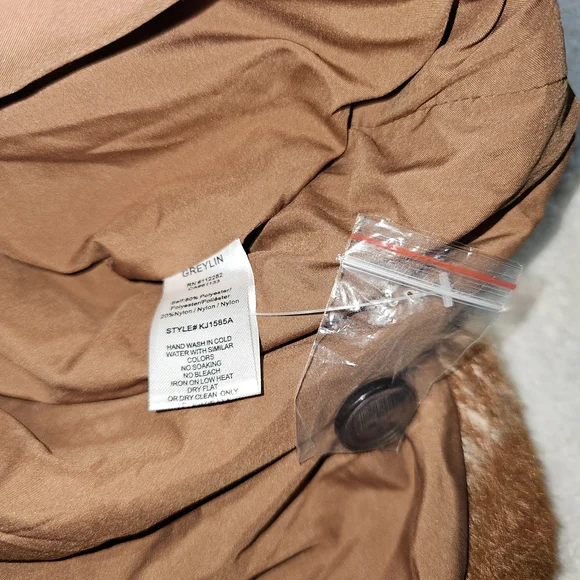 GREYLIN ANTHROPOLOGIE Women’s M Brown Plaid Long Heavyweight Shacket Jacket - Picture 9 of 13